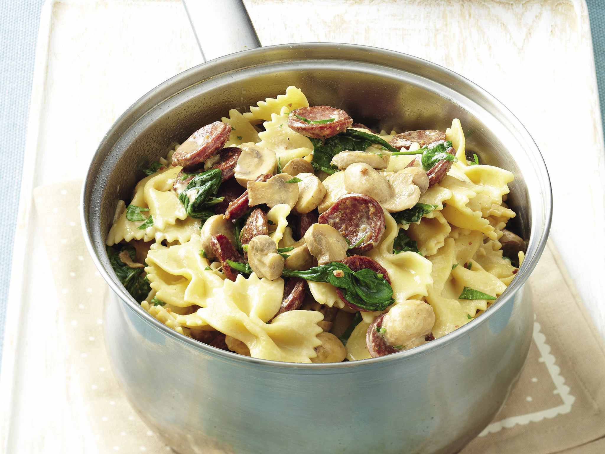 Chorizo and Mushroom pasta