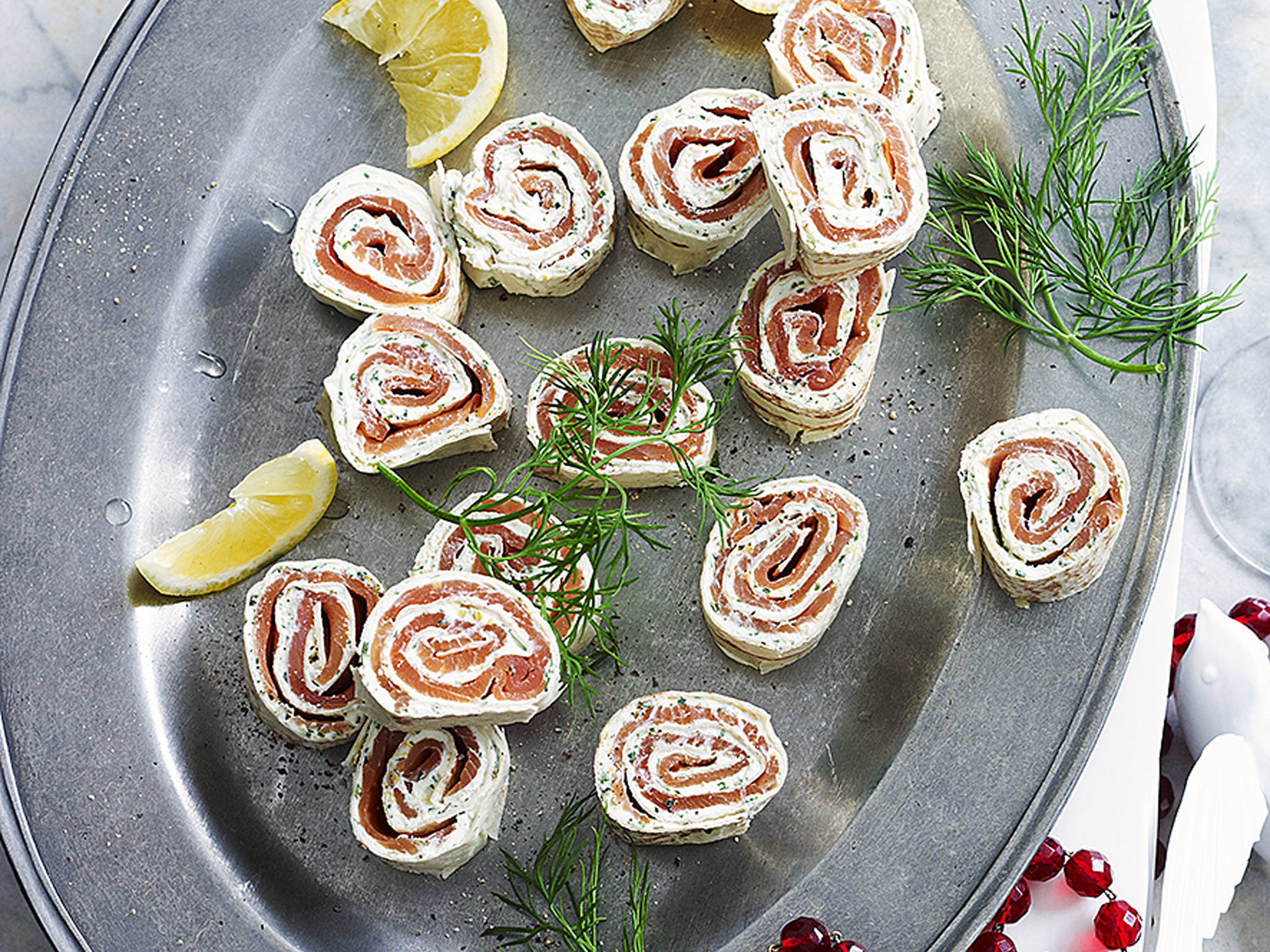 Salmon pinwheels