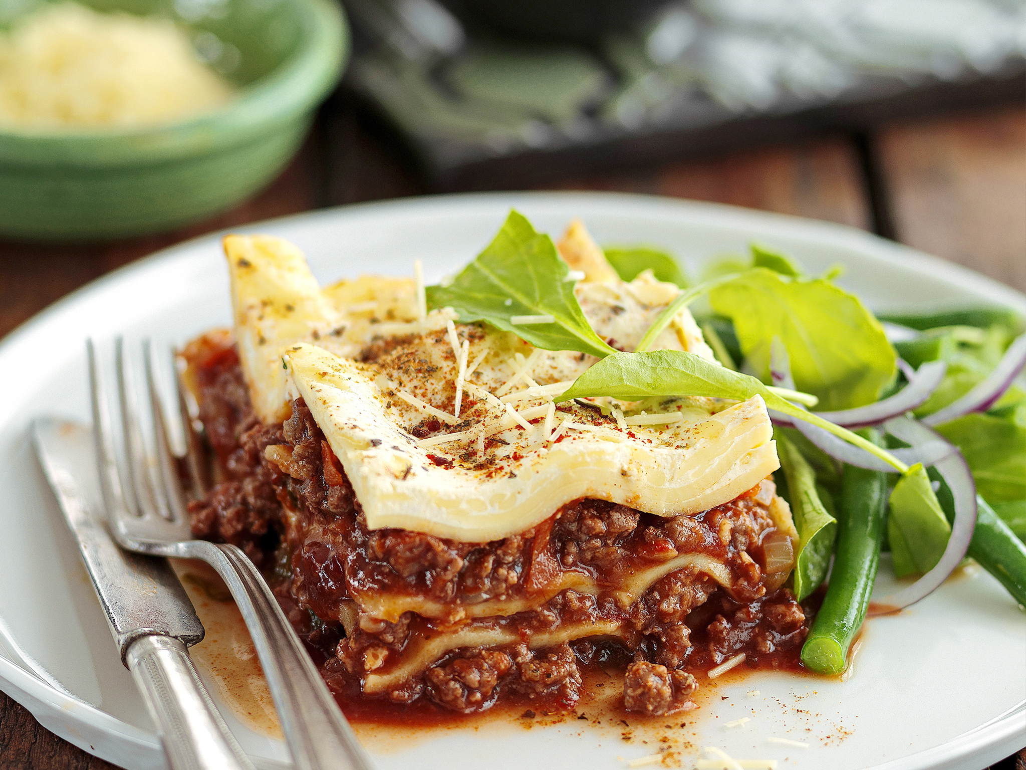 Lasagne-style crock-pot