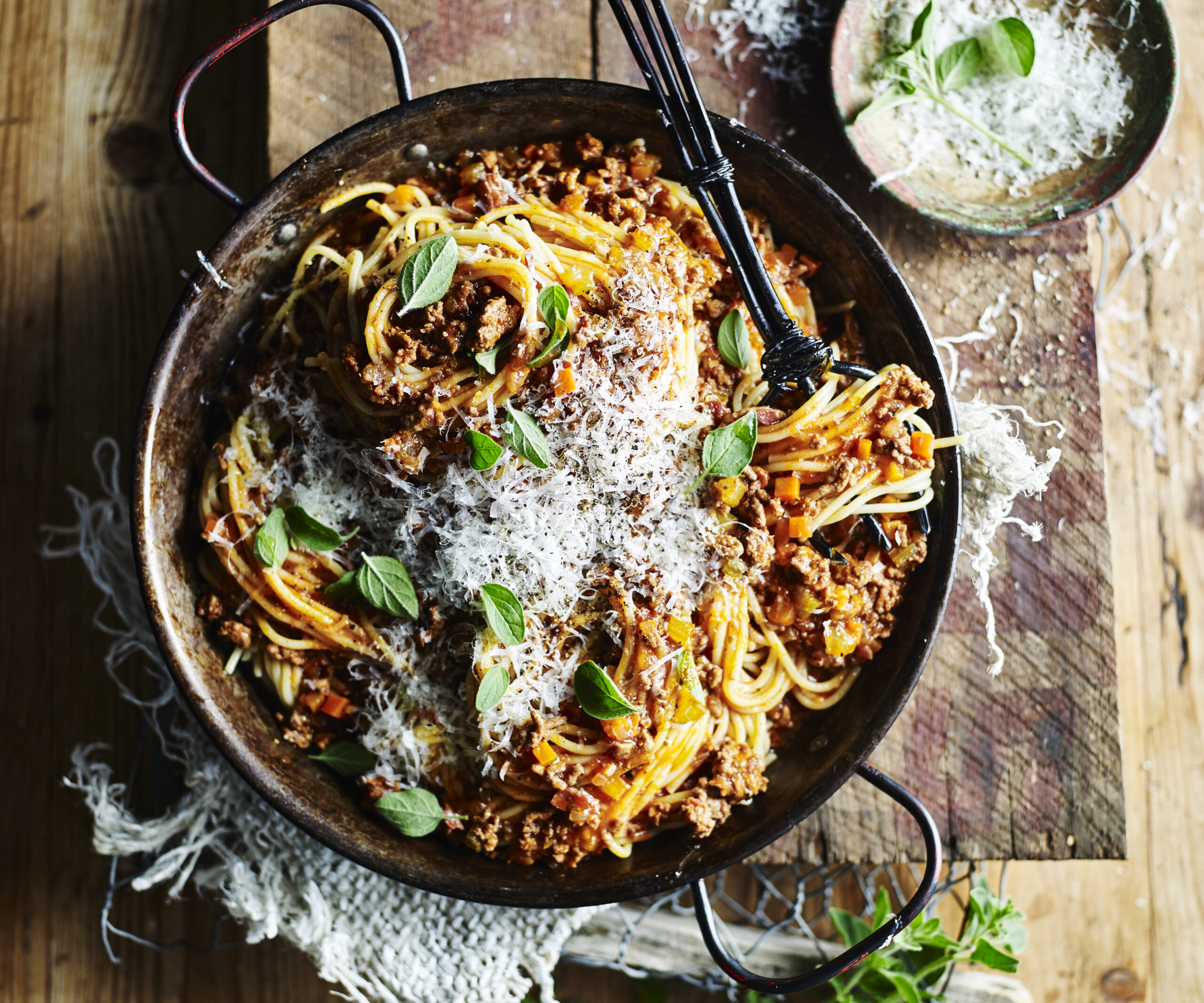 Vegetarian spaghetti bolognese