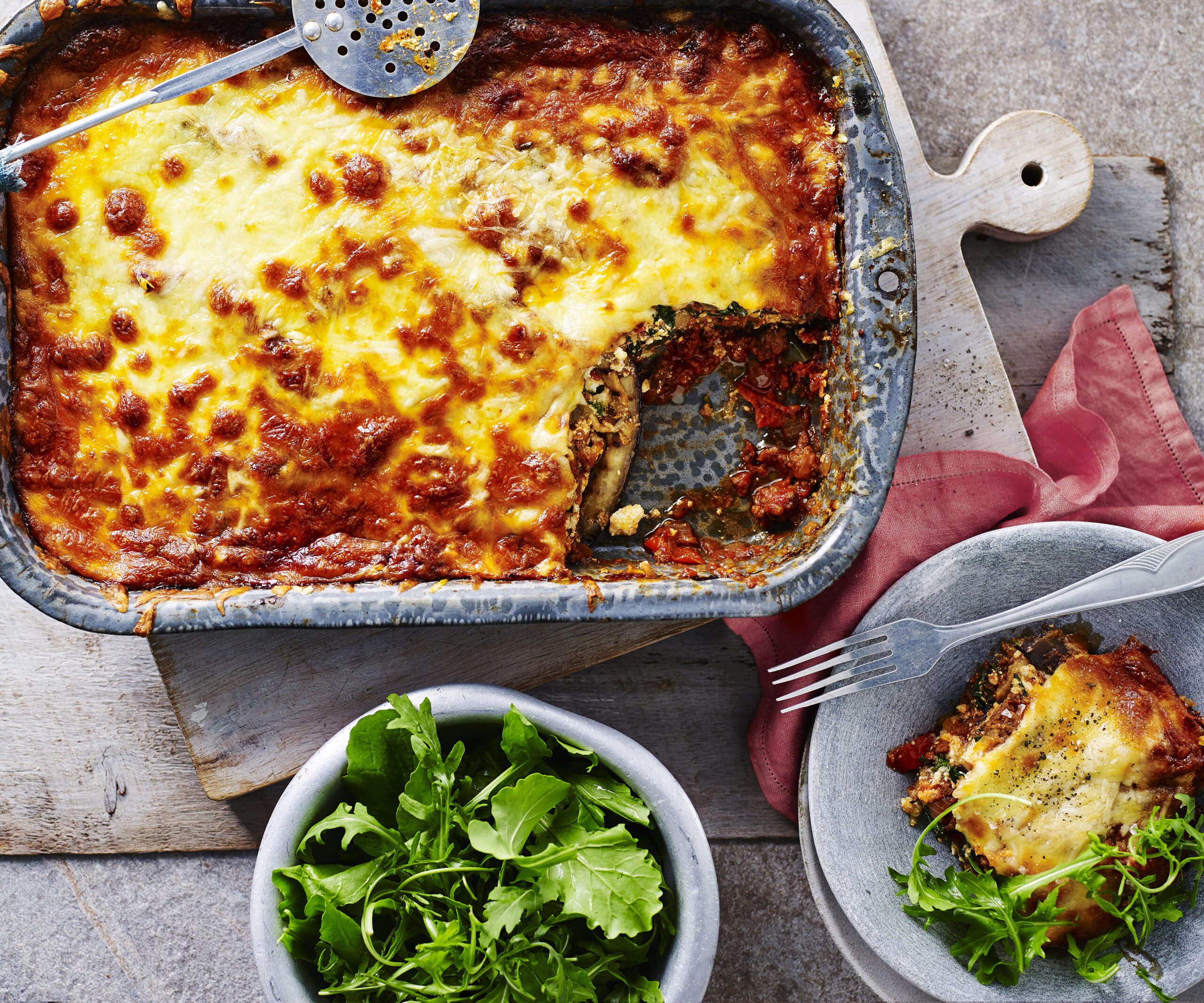 eggplant bolognese bake